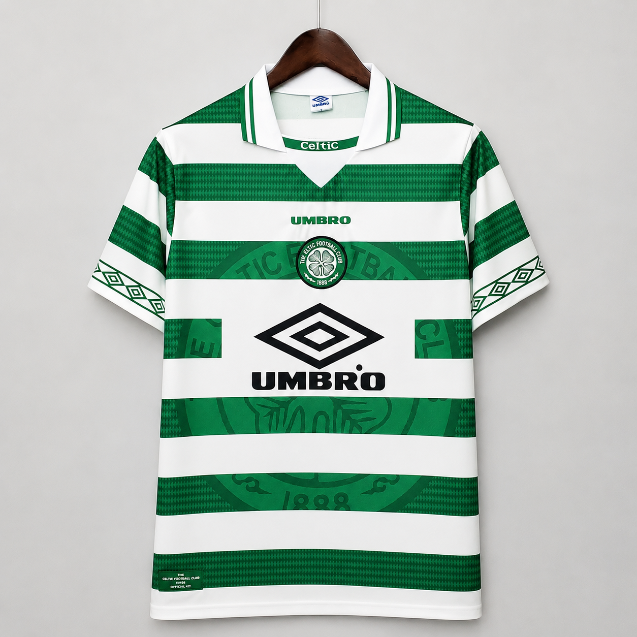 Celtics maglia home 1998/99 verde e bianca stile rétro
