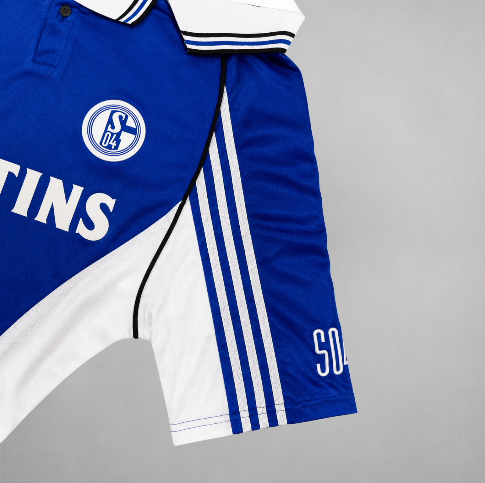 Schalke 04 shirt home 1998/00 con inserti bianchi laterali