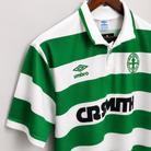 Dettaglio colletto Celtics maglia vintage anni 80