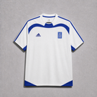 Maglia Grecia Home 2004 World Cup bianca blu vista frontale dettagli classici