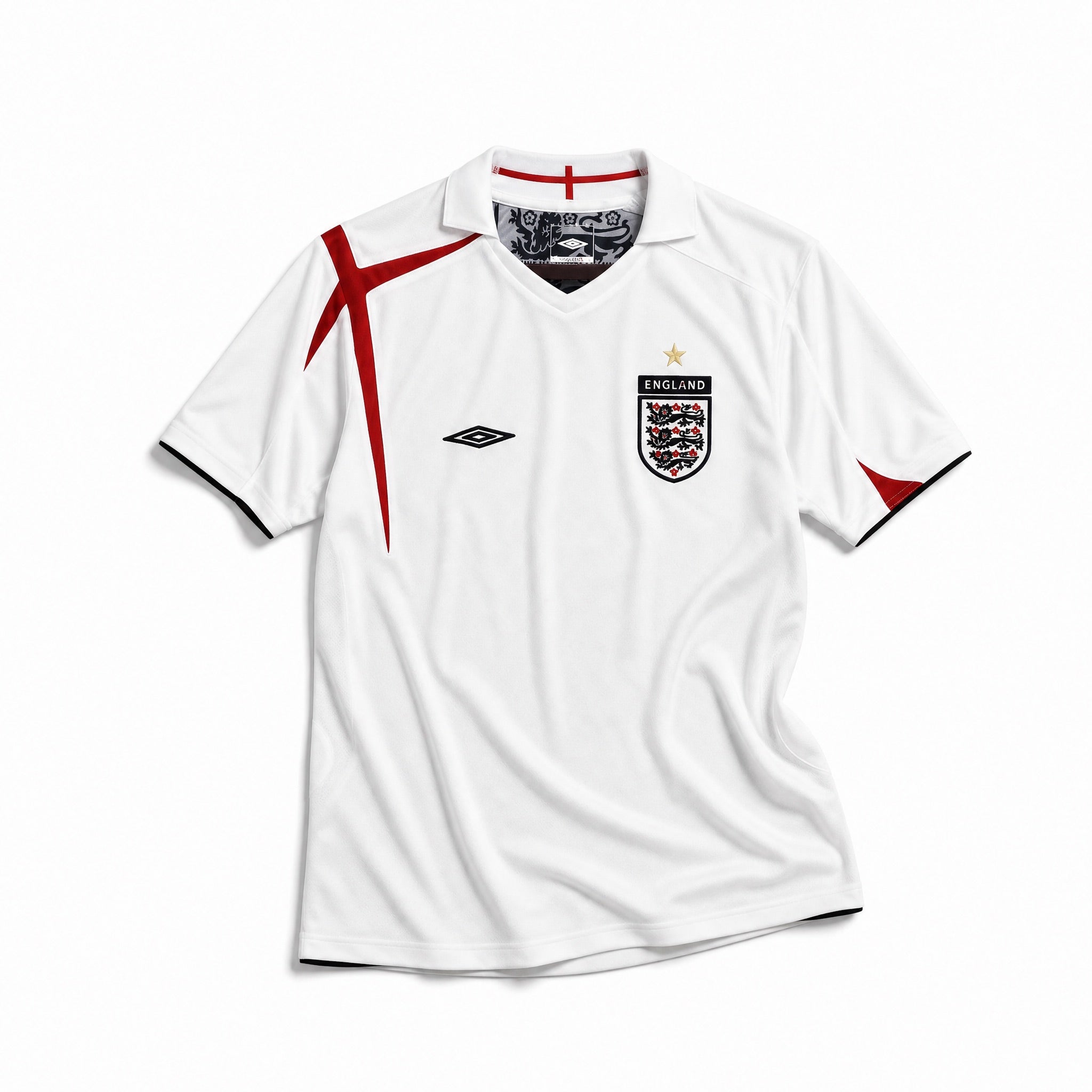 Maglia Inghilterra 2006 vista frontale colore bianco