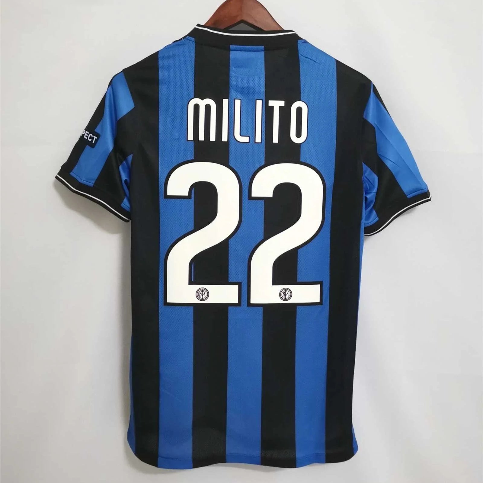 Inter finale Champions League 2010 con maglia home nerazzurra