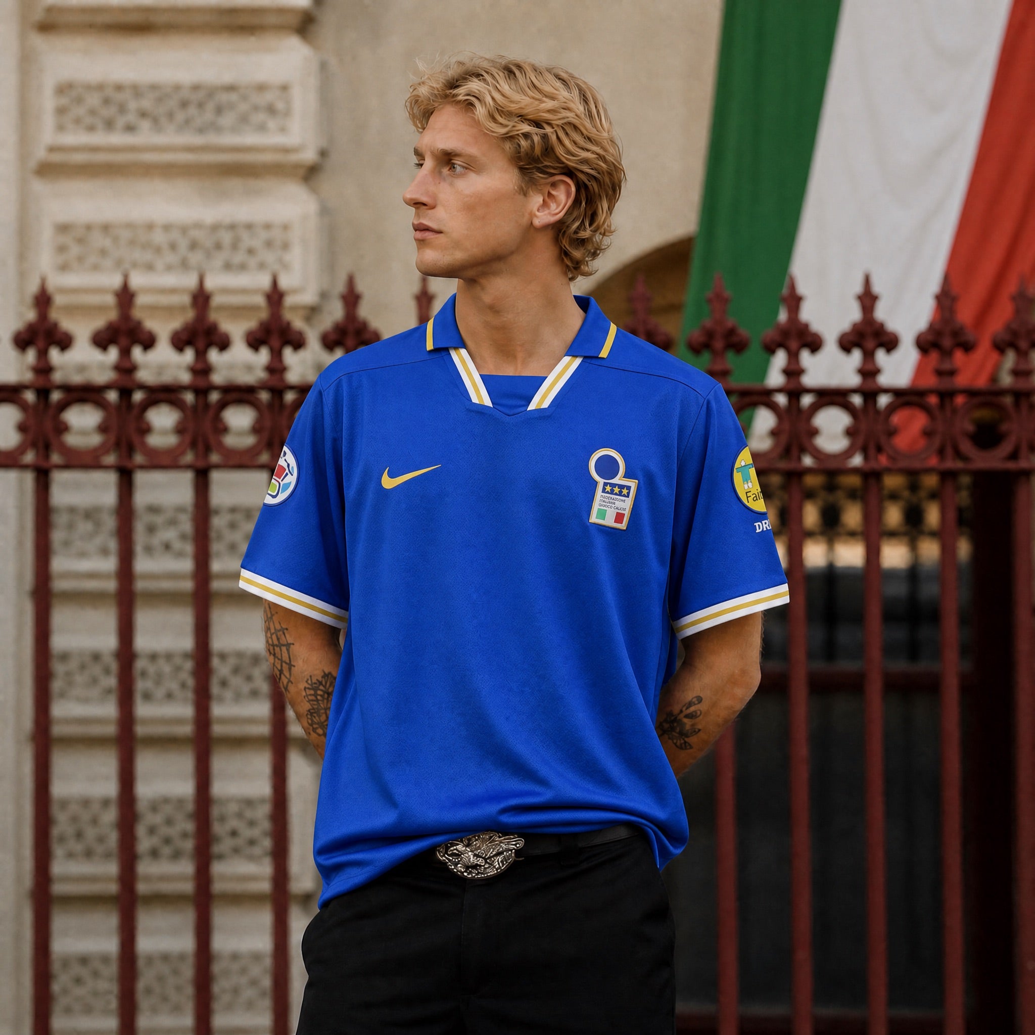 Dettaglio Fair play stemma Italia 1996.
