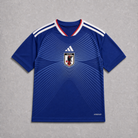 Maglia Giappone Home 2026 World Cup blu vista frontale design moderno pattern dinamico
