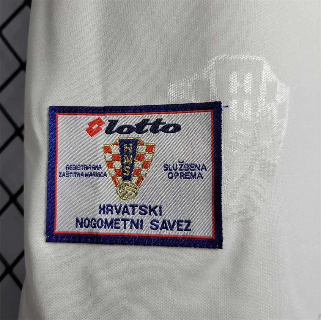 Logo Lotto su maglia Croazia 1998 dettaglio