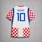 dettaglio maglia Croazia 2026 Home texture moderna e simbolo nazionale