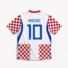 dettaglio maglia Croazia 2026 Home texture moderna e simbolo nazionale
