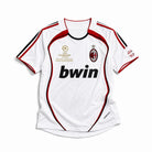 Maglia Milan Away 2006/07 vista frontale bianca con sponsor bwin