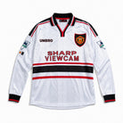Maglia Beckham Manchester United Away 1998/99 a manica lunga vista frontale