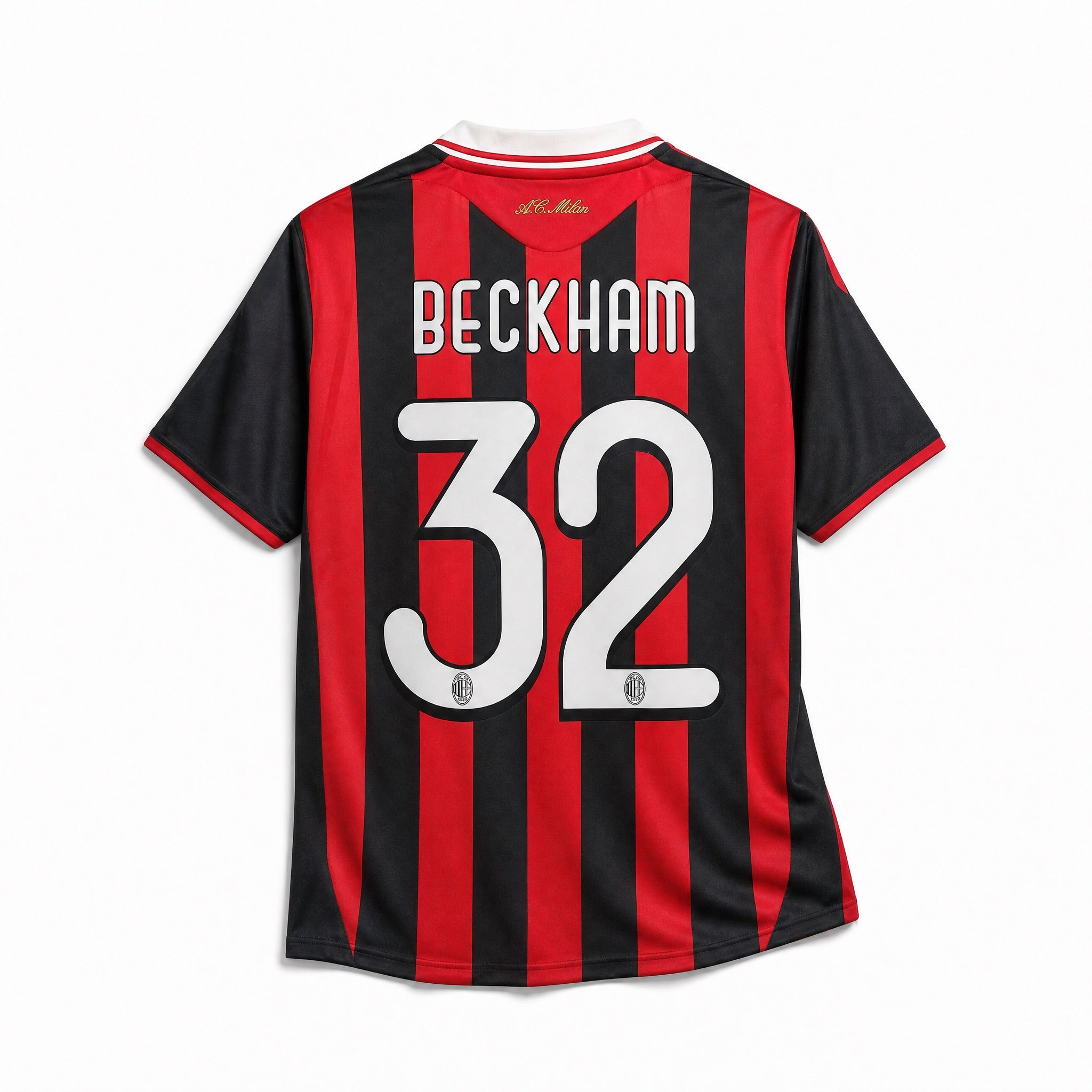 Maglia Beckham Milan Home 2009/10 rossonera con numero 32
