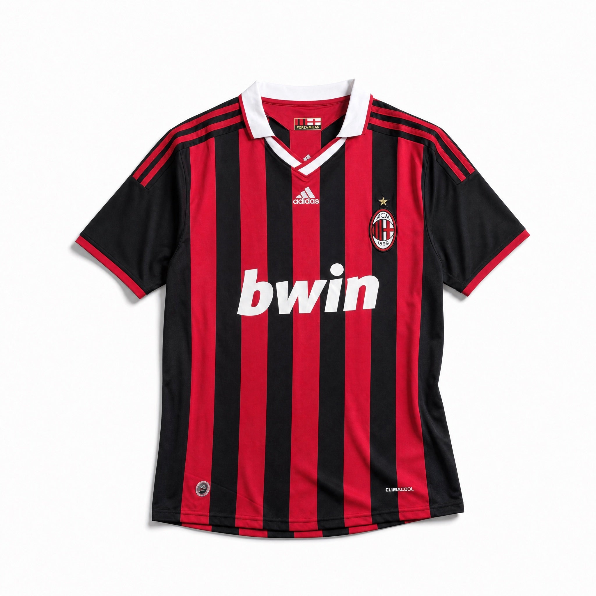 Maglia David Beckham Milan Home 2009/10 vista frontale