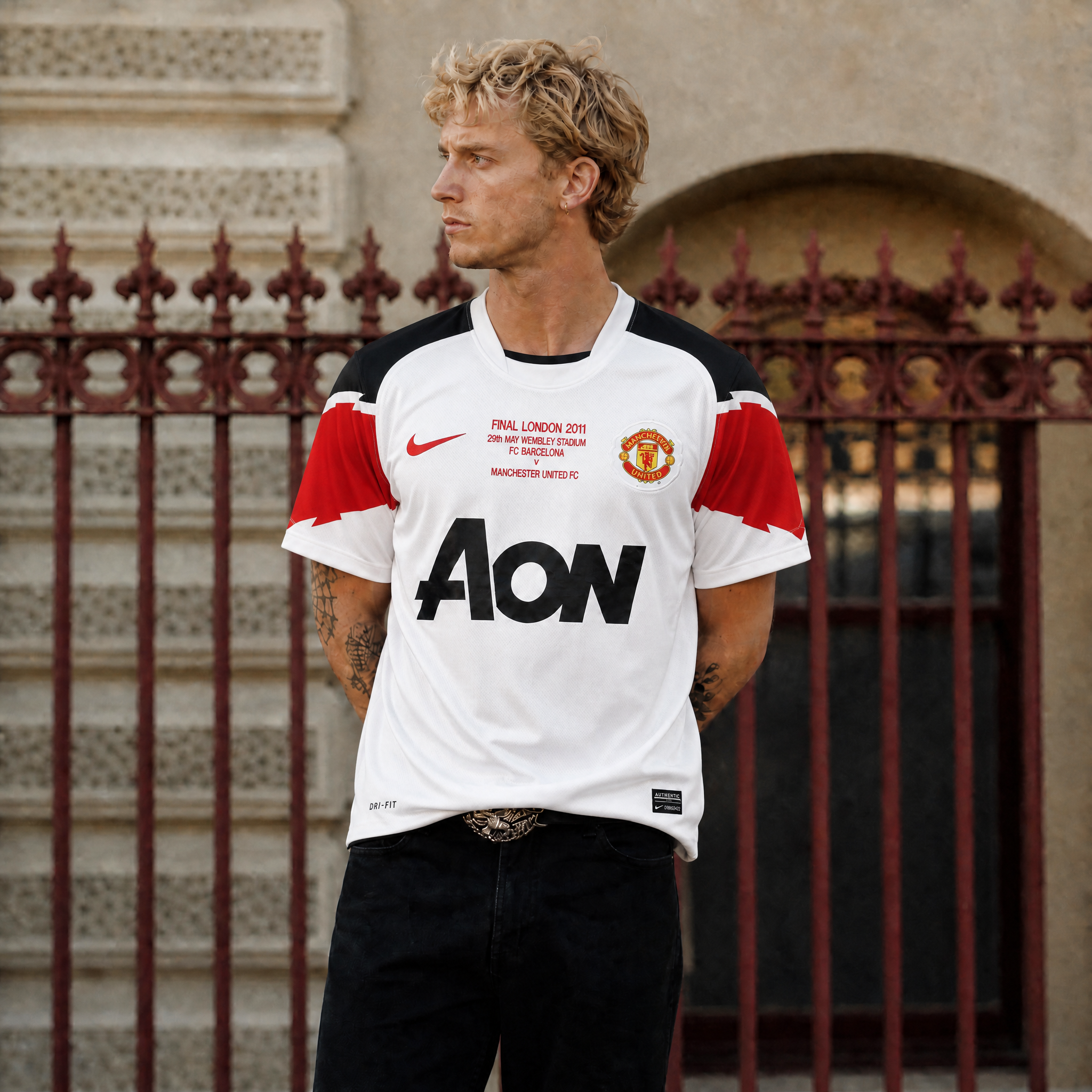 Maglia vintage Chicharito Manchester United 2010/11 Away personalizzata 14
