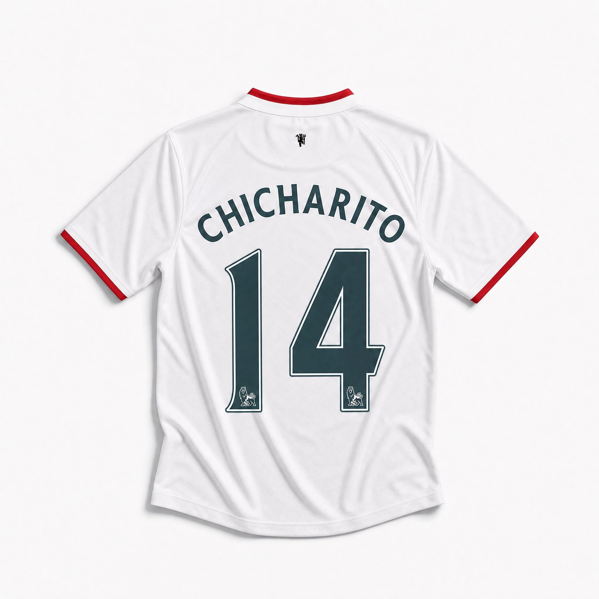 Maglia Chicharito Manchester United Away 2013/14 vista posteriore con numero 14