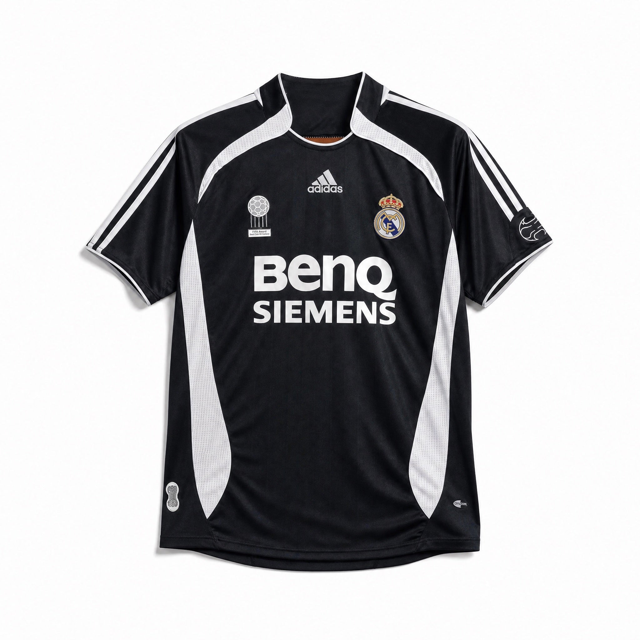 Maglia Real Madrid Third 2006/07 vista frontale in colore scuro