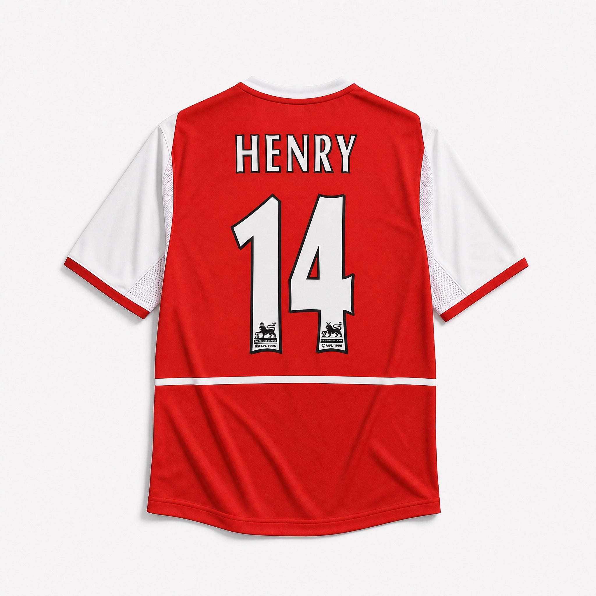 Maglia Thierry Henry Arsenal Home 2002/03 rossa con numero 14 sul retro