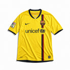 Maglia Barcellona away 2008/09 gialla vista frontale