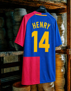 Maglia Barcellona Henry 14 Home 2008/09 vista posteriore