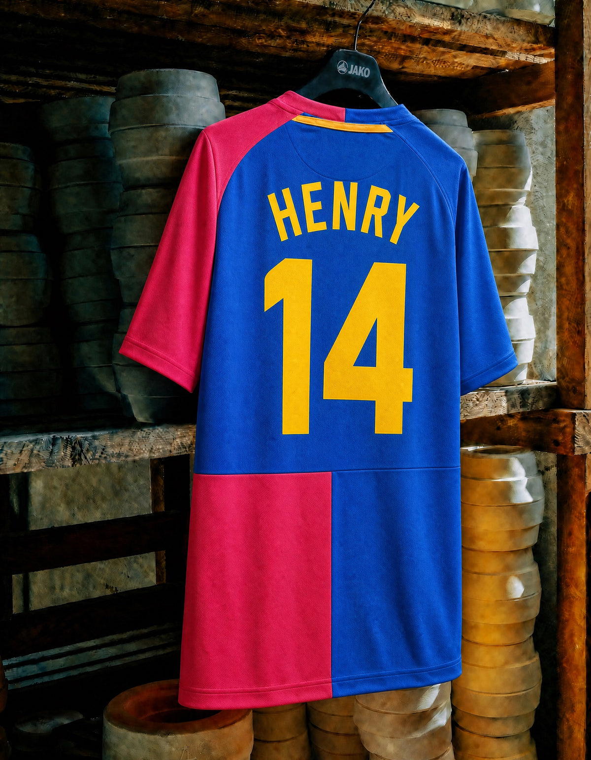 Maglia Barcellona Henry 14 Home 2008/09 vista posteriore