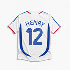 Maglia Francia away 2006 vintage numero 12 vista frontale