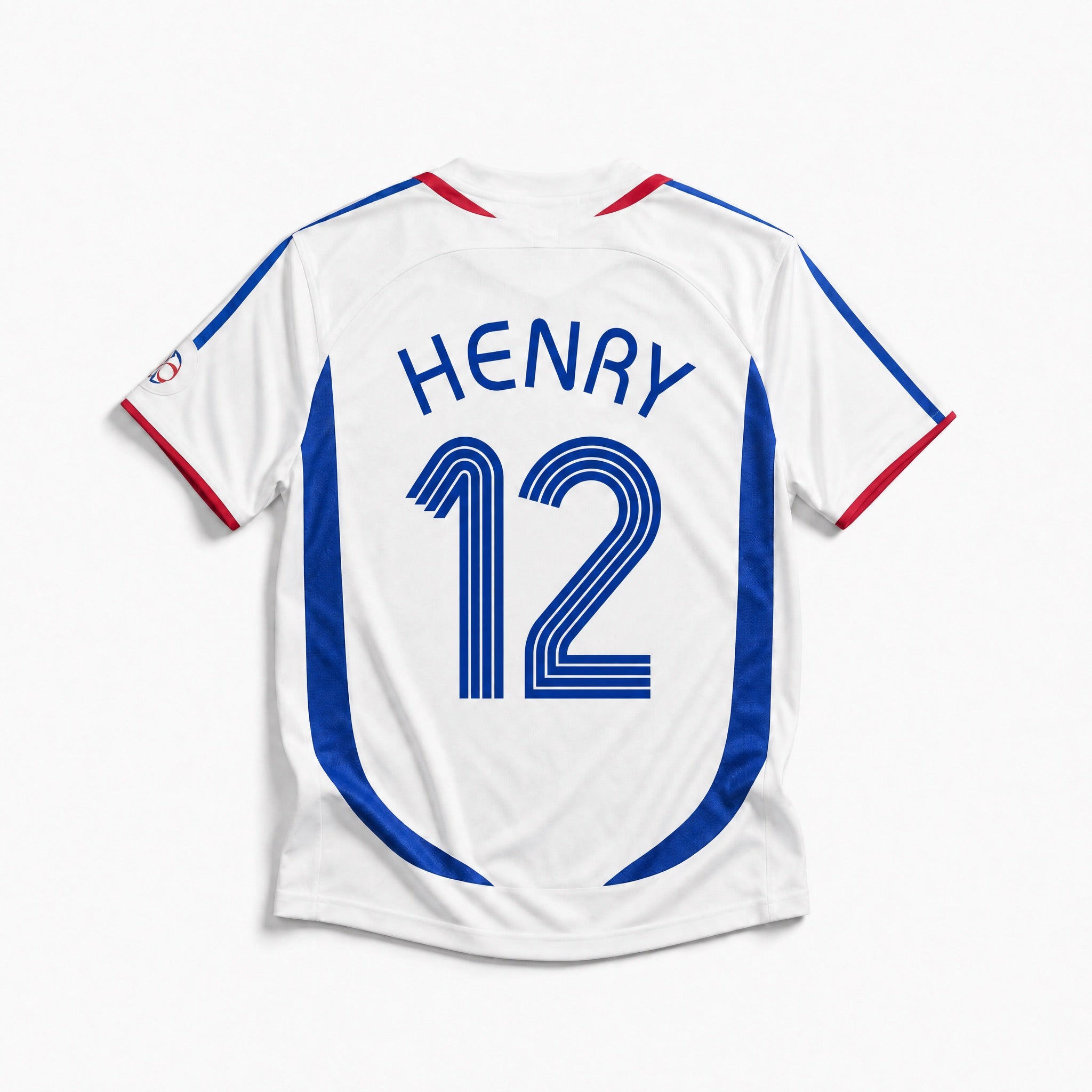 Maglia Francia away 2006 vintage numero 12 vista frontale
