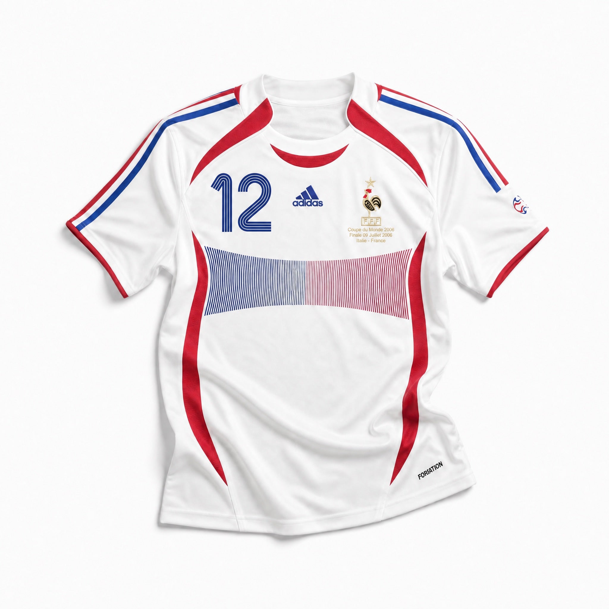 Maglia Francia away 2006 bianca vista frontale