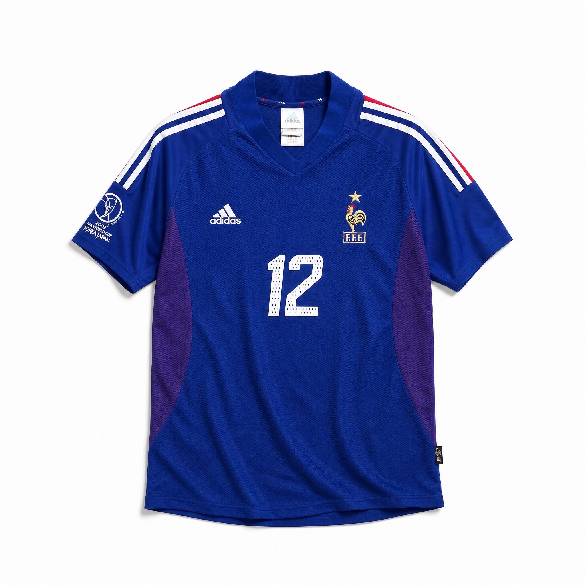 Maglia Francia home 2002 blu vista frontale