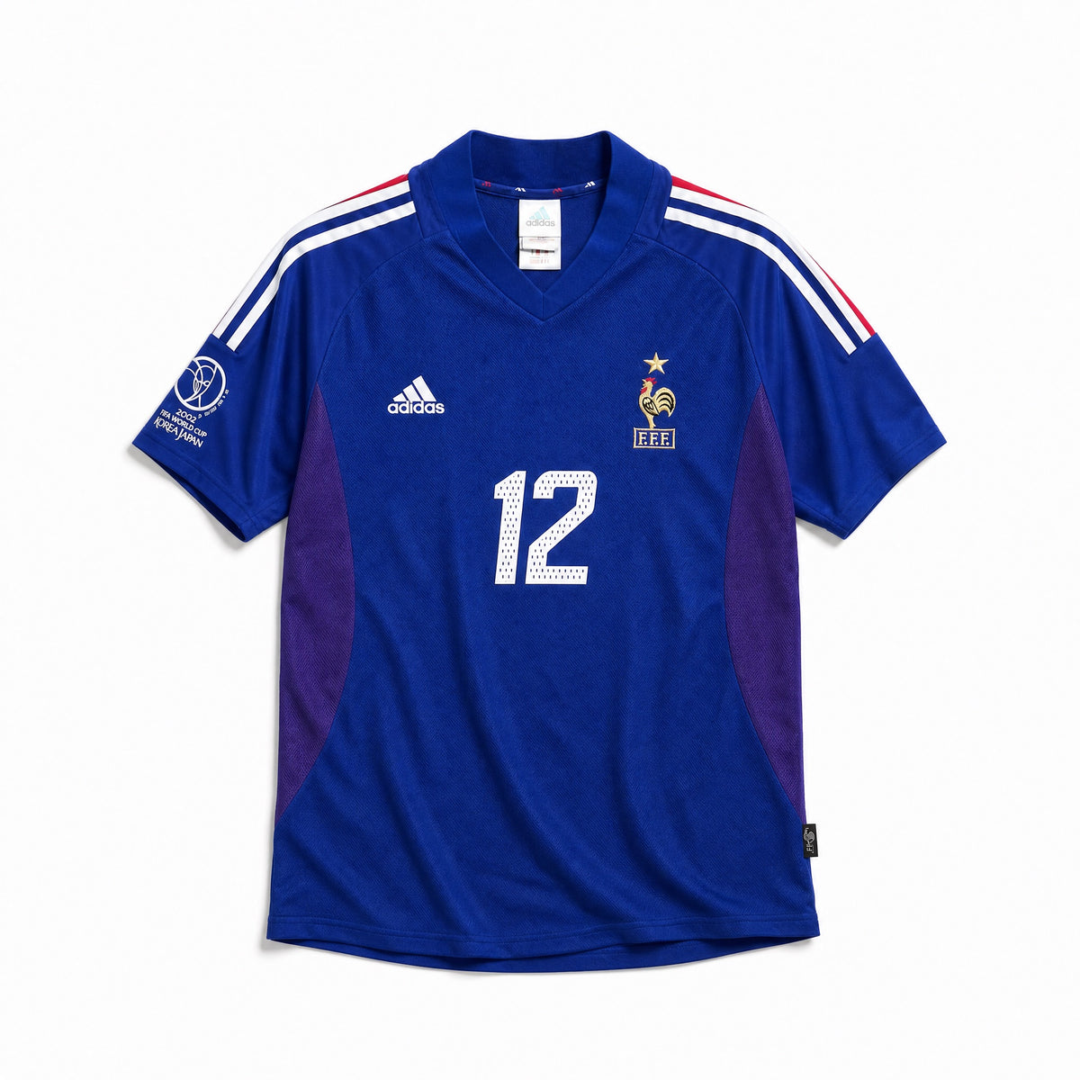 Maglia Francia home 2002 blu vista frontale