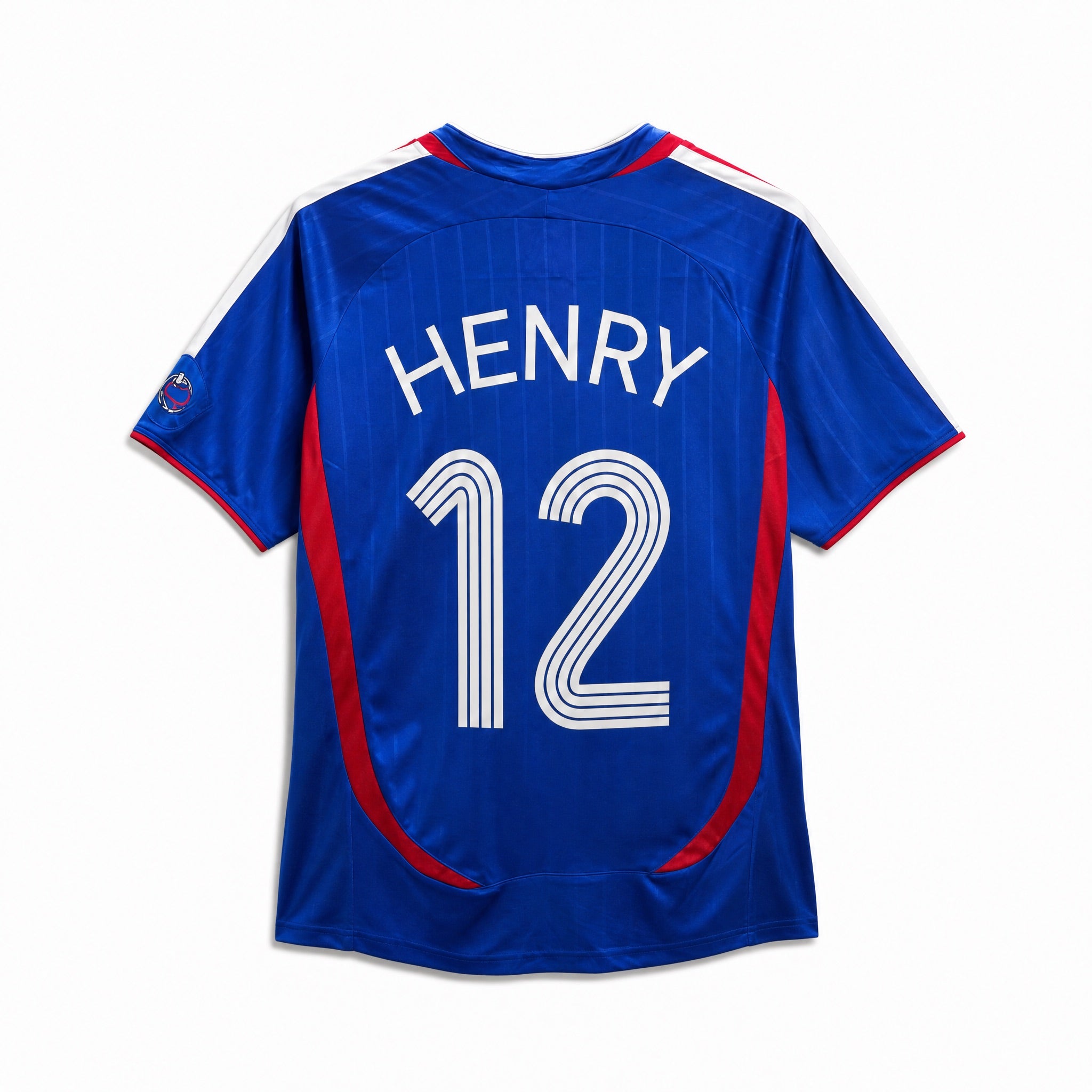Maglia Francia home 2006 vintage numero 12 vista posteriore