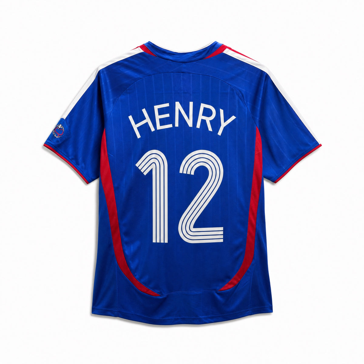 Maglia Francia home 2006 vintage numero 12 vista posteriore