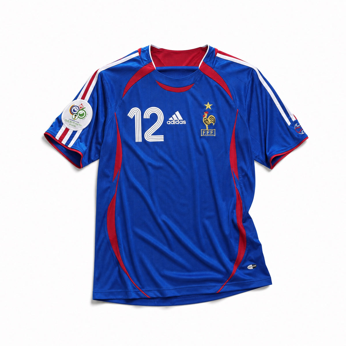 Maglia Francia home 2006 blu vista frontale