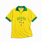 Maglia Brasile home 1958 gialla vista frontale