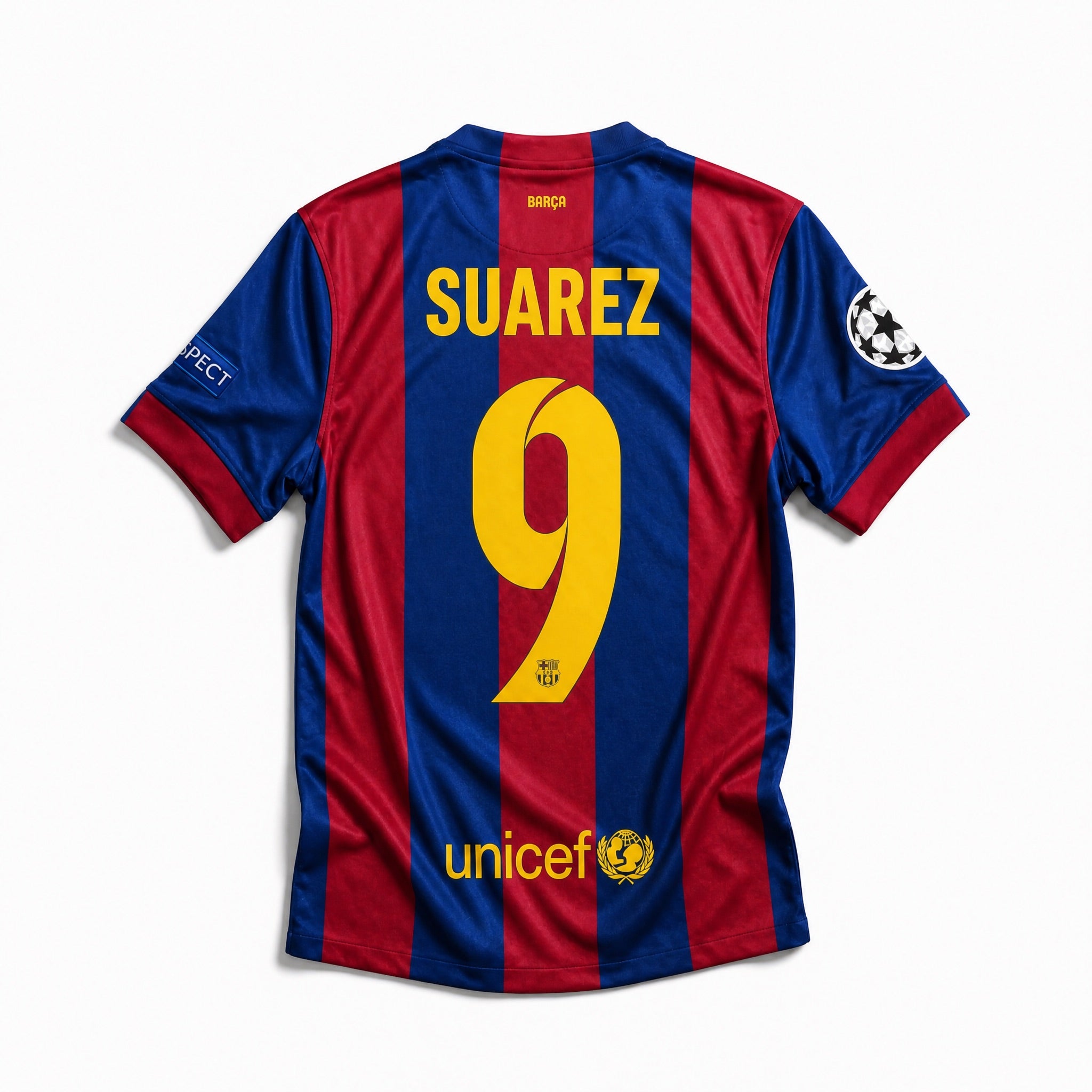 Maglia Barcellona home finale Champions 2014/15 numero 9 vista posteriore