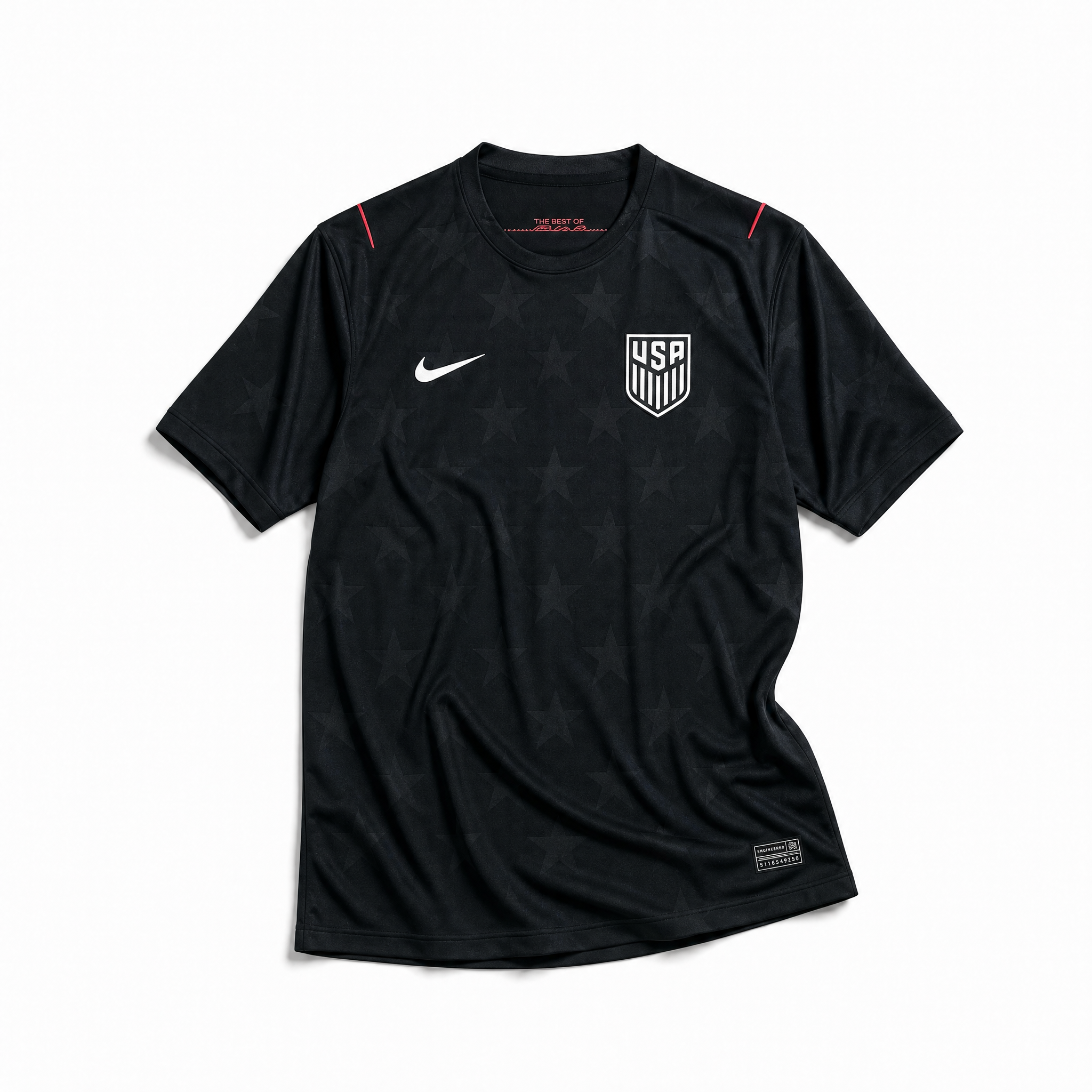 Maglia USA Away 2026 nera Nike con pattern stelle tono su tono
