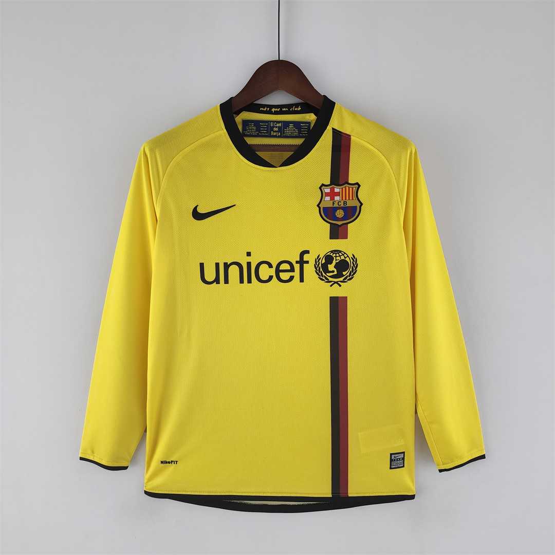 Maglia Barcellona 2008/09 away maniche lunghe vista frontale