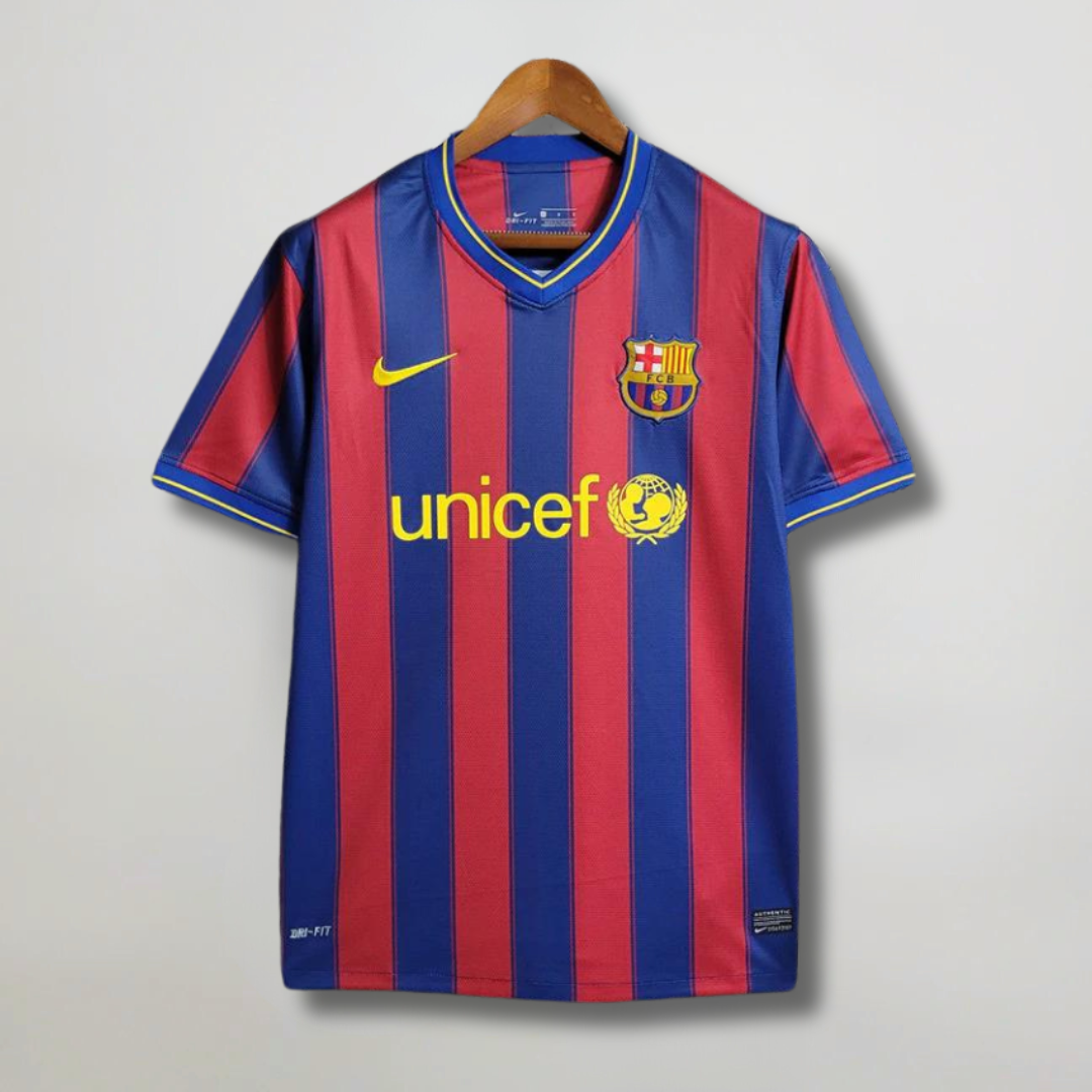 Maglia Barcellona 2009/10 home vista frontale banda centrale