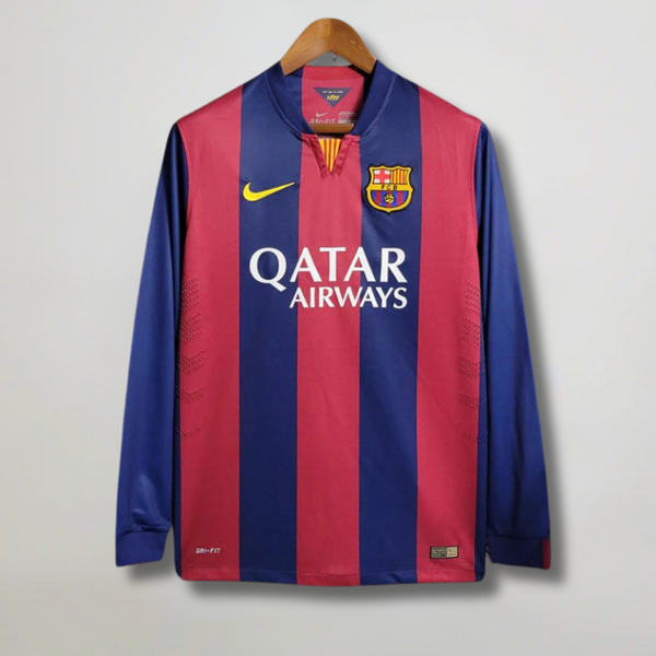 Barcelona Home Long 2014/15 Retro Jersey – Retro Soccer Kit
