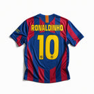 Maglia Barcellona Home 2005/06 Ronaldinho numero 10 retro blaugrana Champions League
