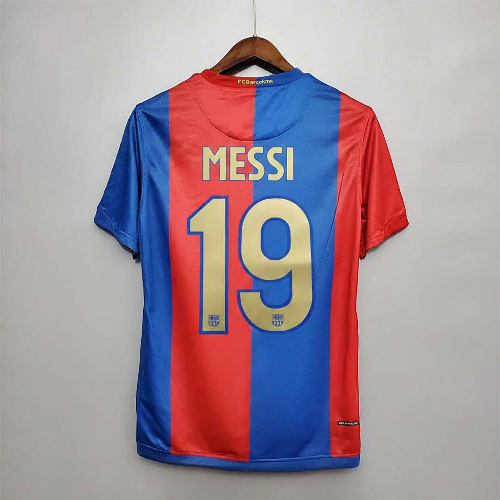 Maglia Barcellona Home 2006/07 Messi numero 19 retro blaugrana