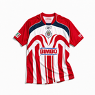 Maglia Chivas Home 2006/07 a strisce rosse e bianche vista frontale