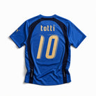 Maglia Italia 2006 retro vista posteriore con numero 10 Totti
