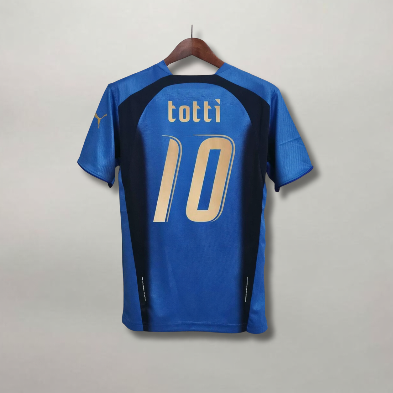 Maglia Italia 2006 retro vista posteriore con numero 10 Totti