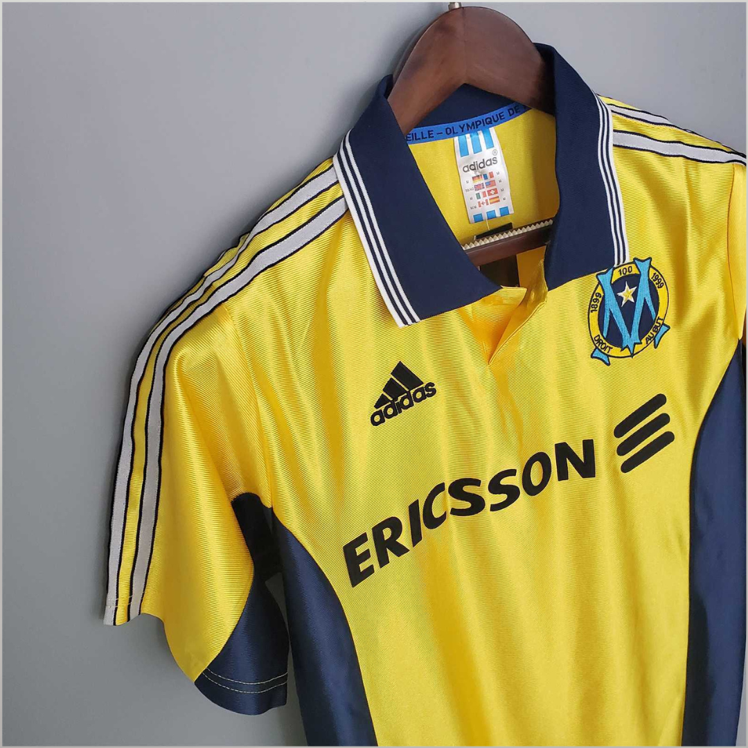 Maglia Marsiglia Away 1998/99 azzurro cielo Adidas con sponsor Ericsson