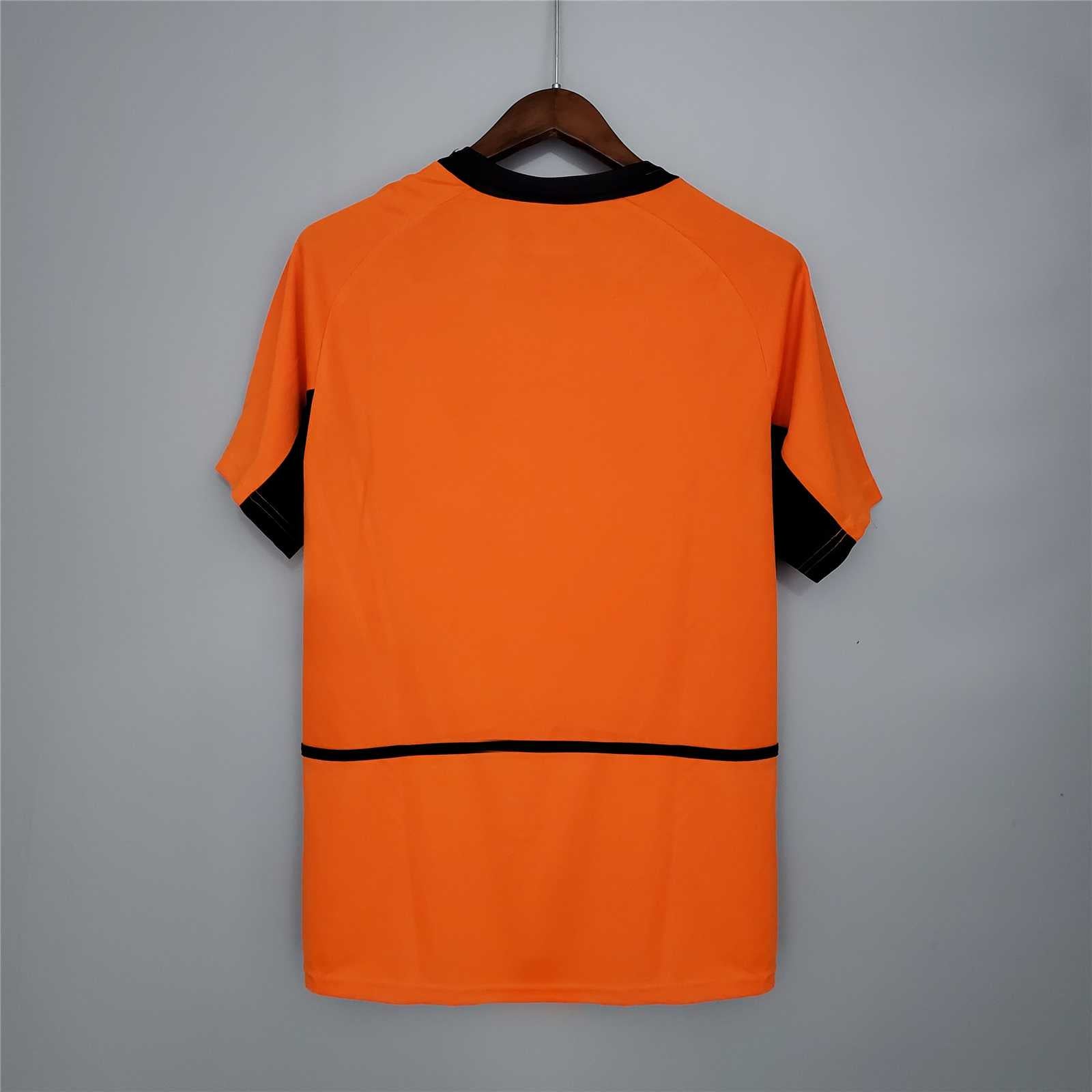 Maglia Olanda 2002 retro arancione senza nome