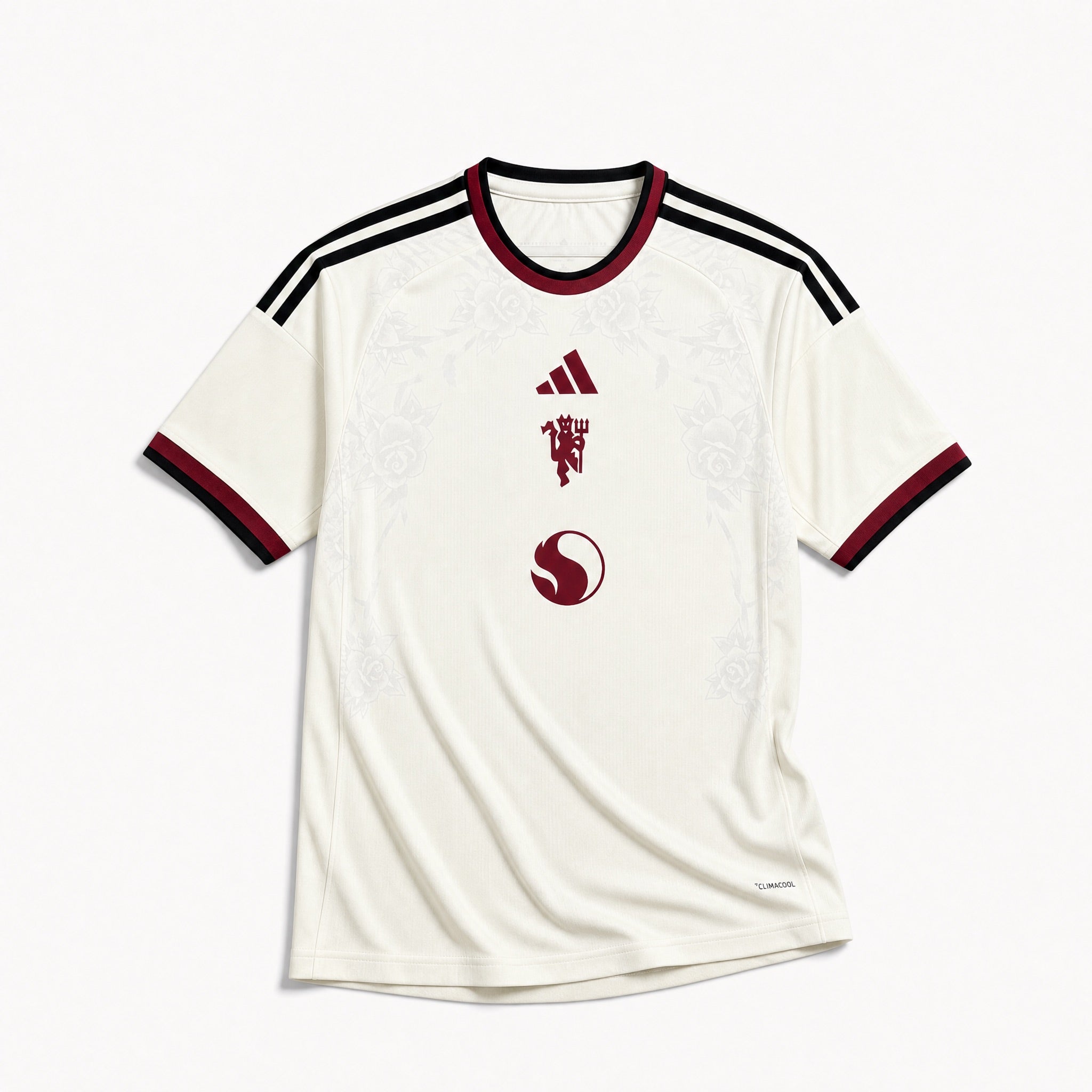 Maglia Man. United Third 2026/27 color avorio con dettagli bordeaux