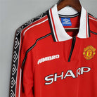 Manchester United 1998/99 manica lunga dettaglio