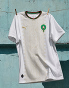 Replica Maglia Away Marocco 2026 World Cup da collezione colore bianco.