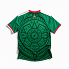 Mexico Maglia Home 2026 World Cup vista posteriore con motivo decorativo geometrico verde
