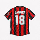 Giocatore Milan stagione 1996/97 con storica maglia home rossonera