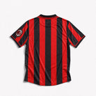 Colletto classico maglia Milan anni 90 design retro calcio italiano