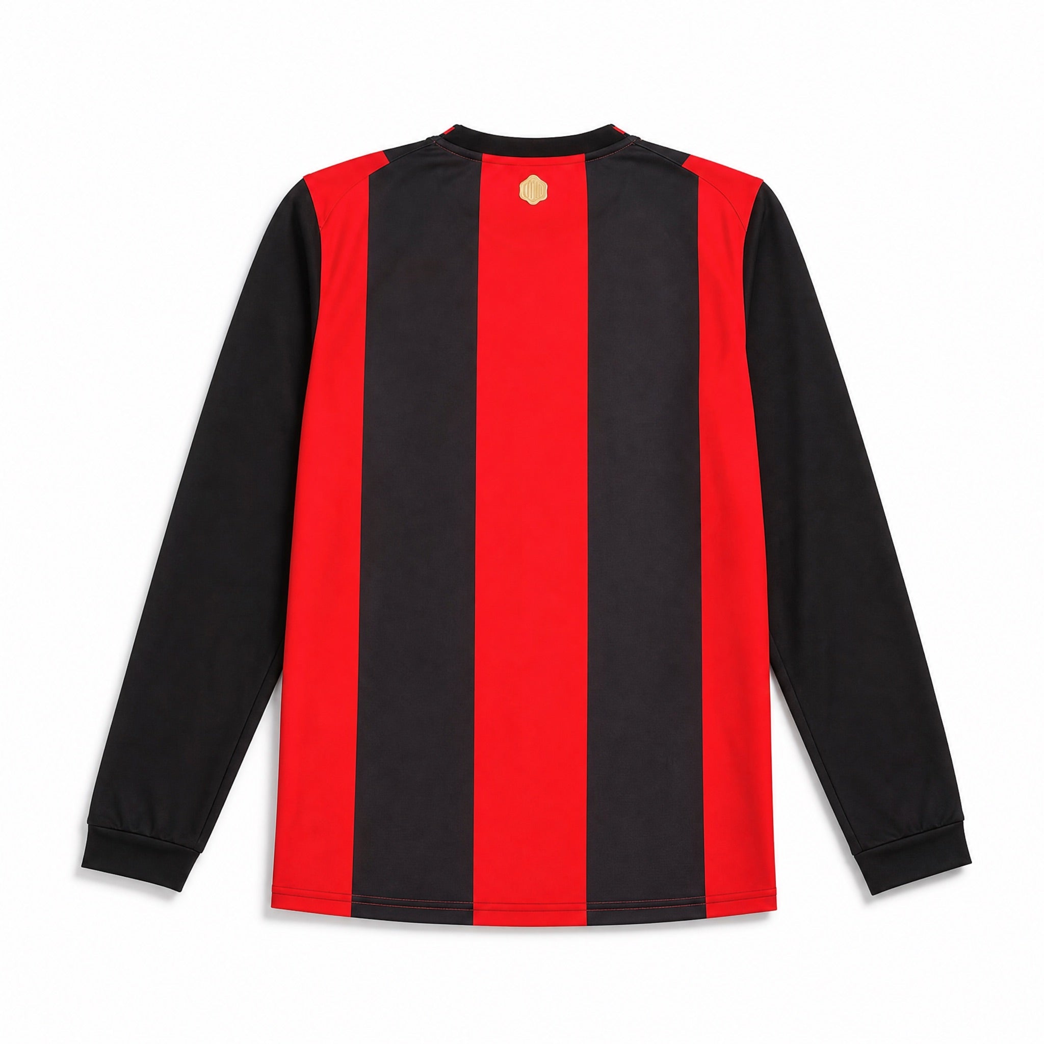 Maglia Milan 2026/27 home manica lunga vista posteriore dettaglio tessuto